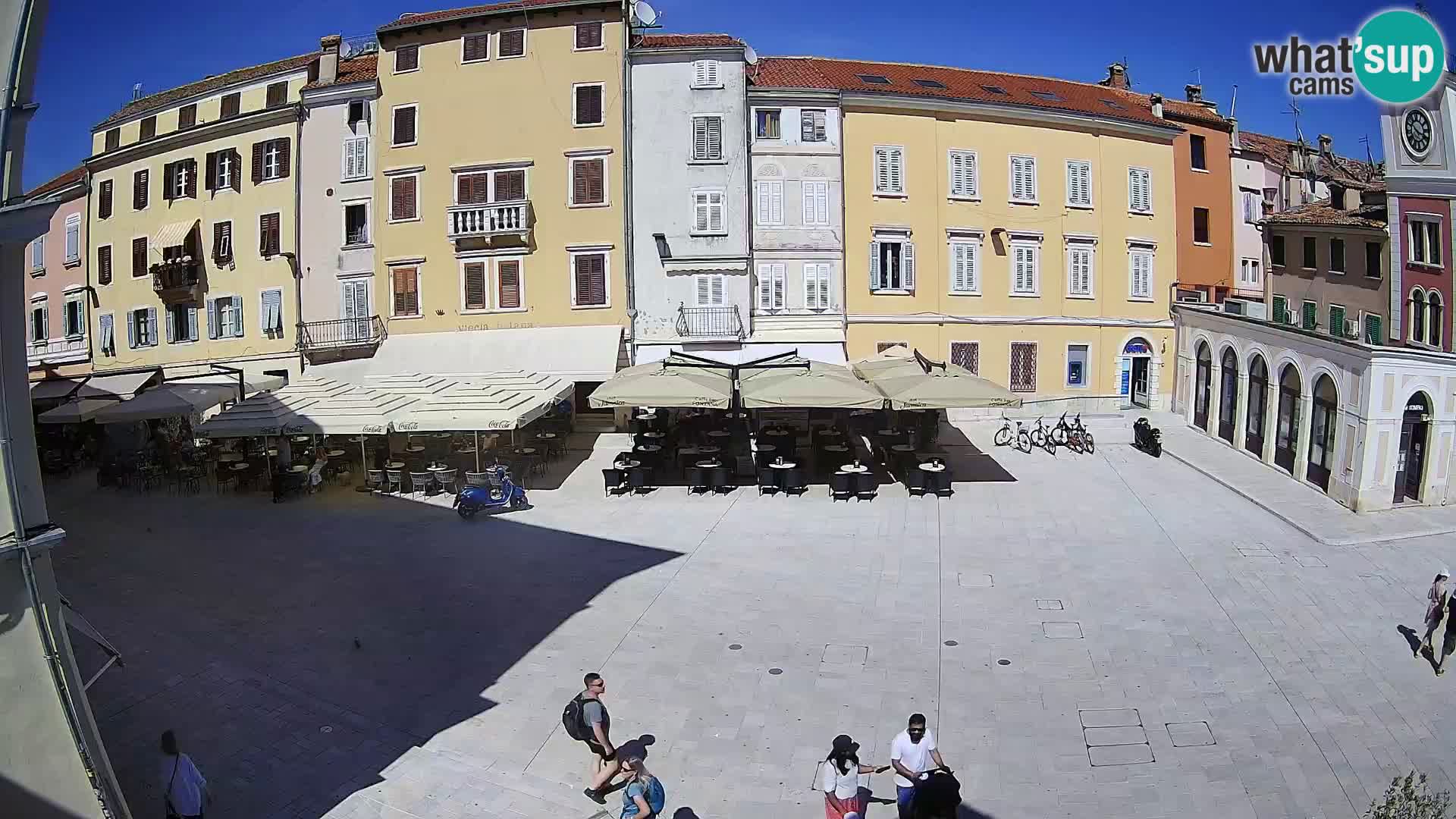 Webcam Rovinj Zentrum – Hauptplatz in Echtzeit