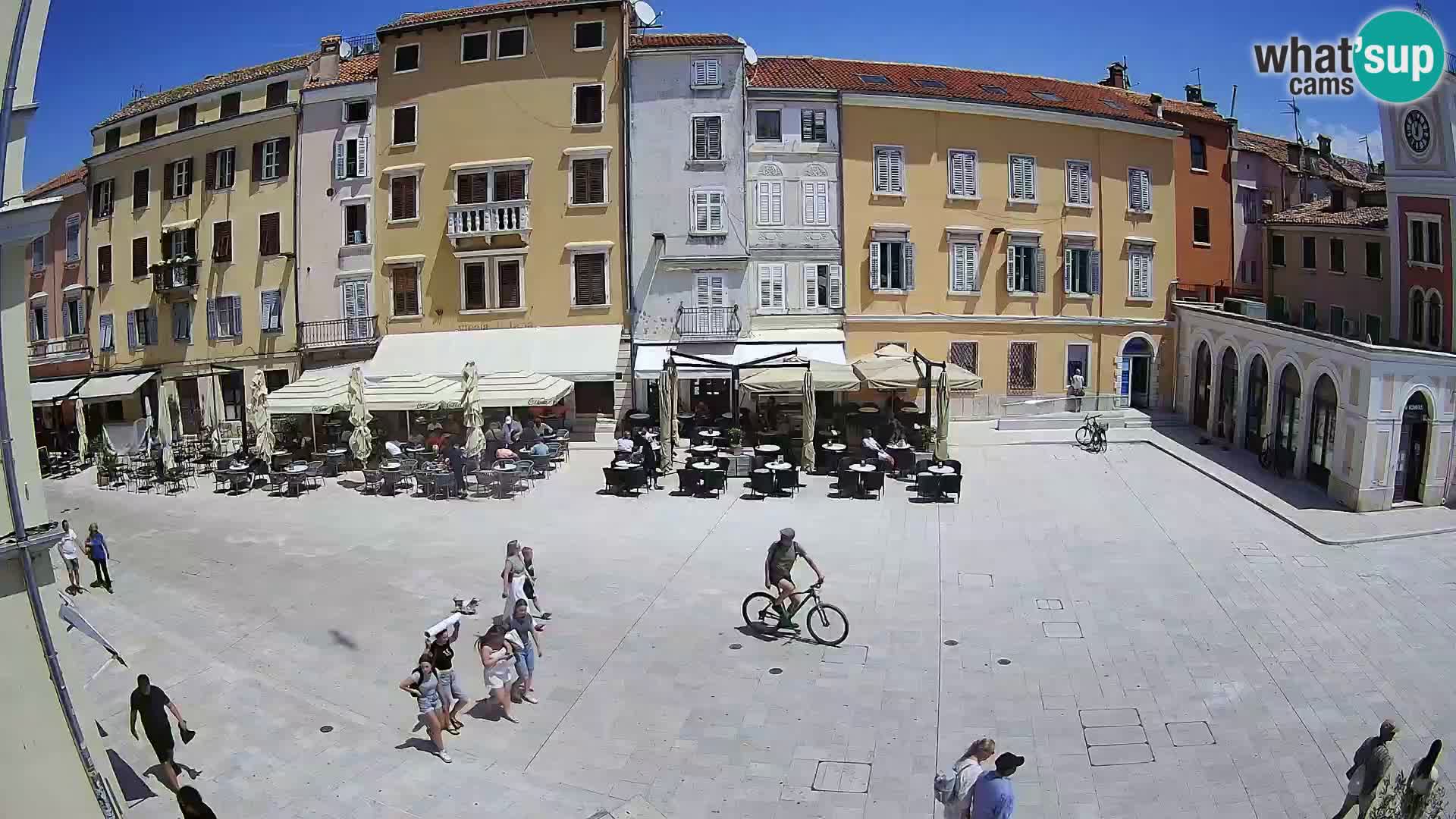Webcam Rovinj Zentrum – Hauptplatz in Echtzeit