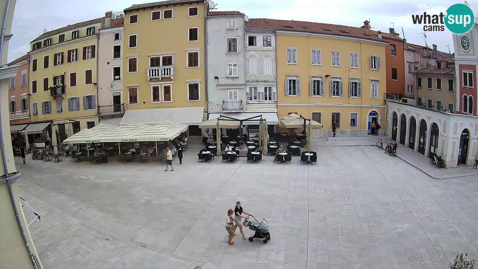 Webcam Rovinj Zentrum – Hauptplatz in Echtzeit