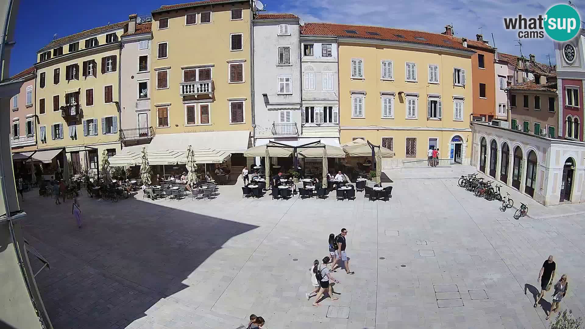 Webcam Rovinj Zentrum – Hauptplatz in Echtzeit