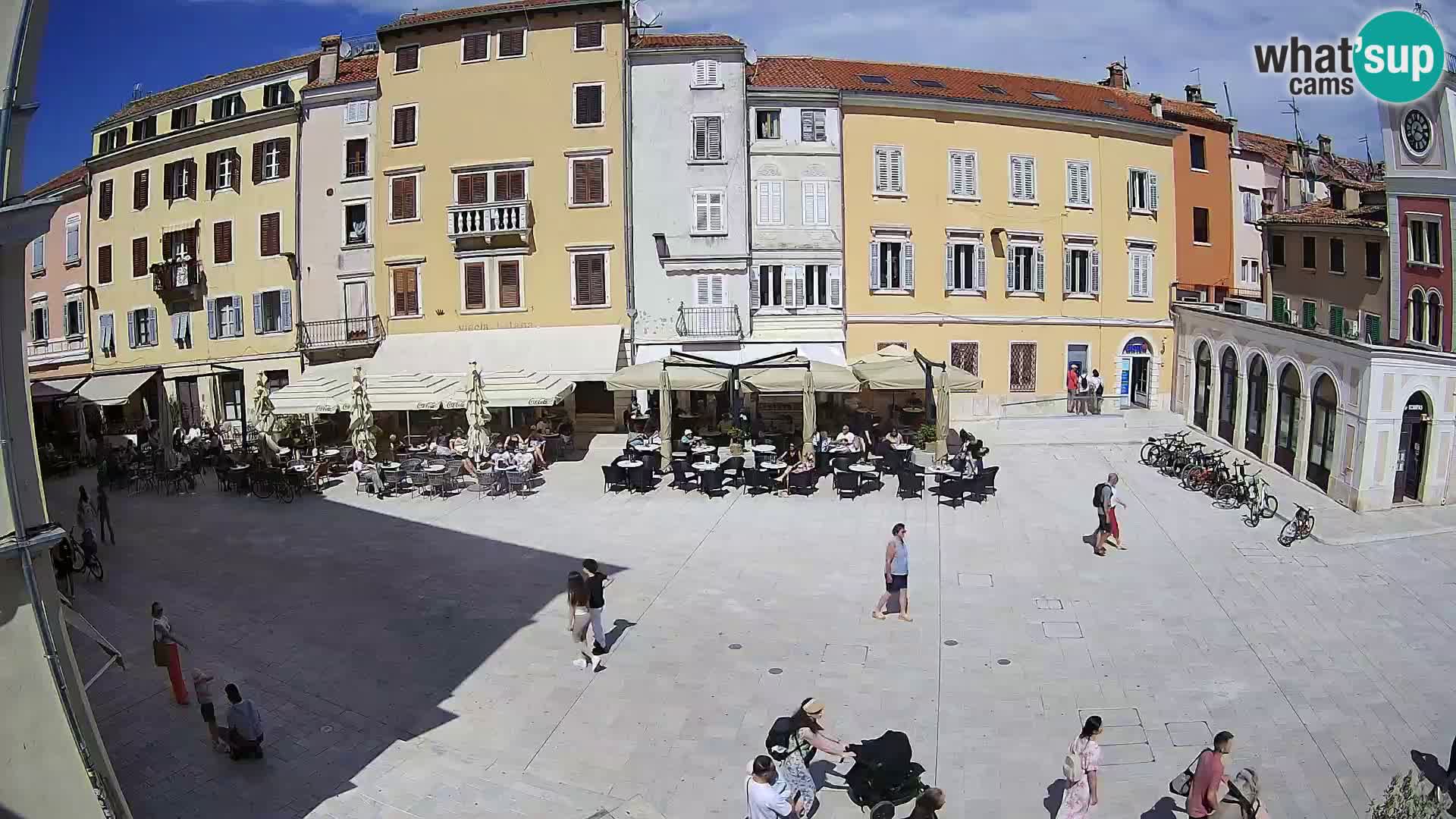 Webcam Rovinj Zentrum – Hauptplatz in Echtzeit