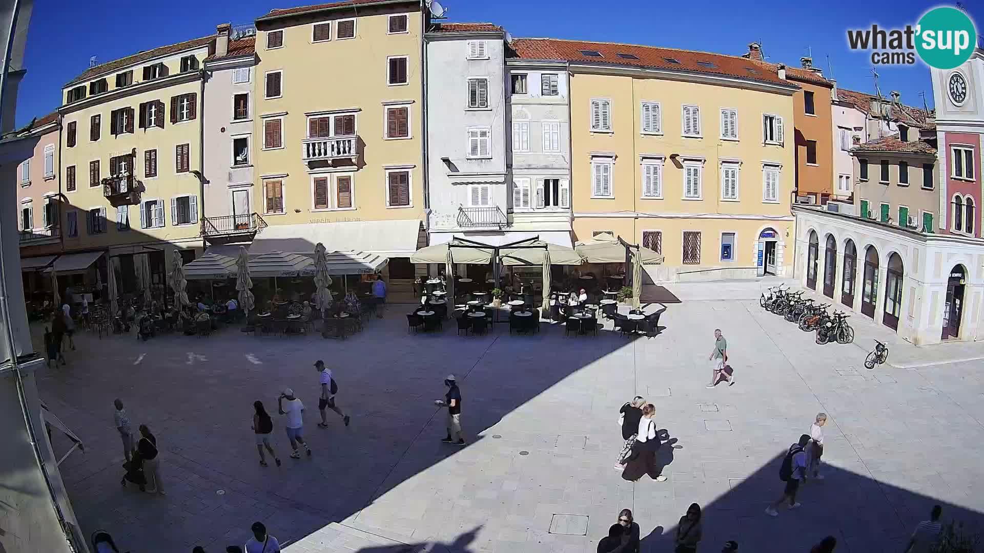 Webcam Rovinj Zentrum – Hauptplatz in Echtzeit