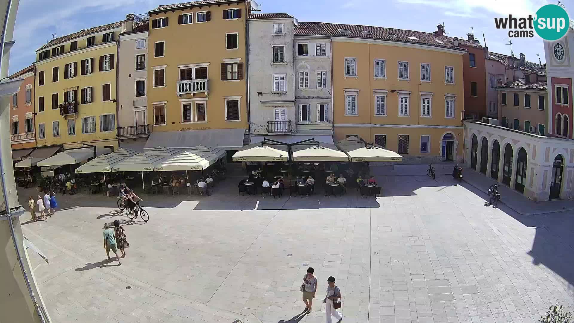 Webcam Rovinj Zentrum – Hauptplatz in Echtzeit