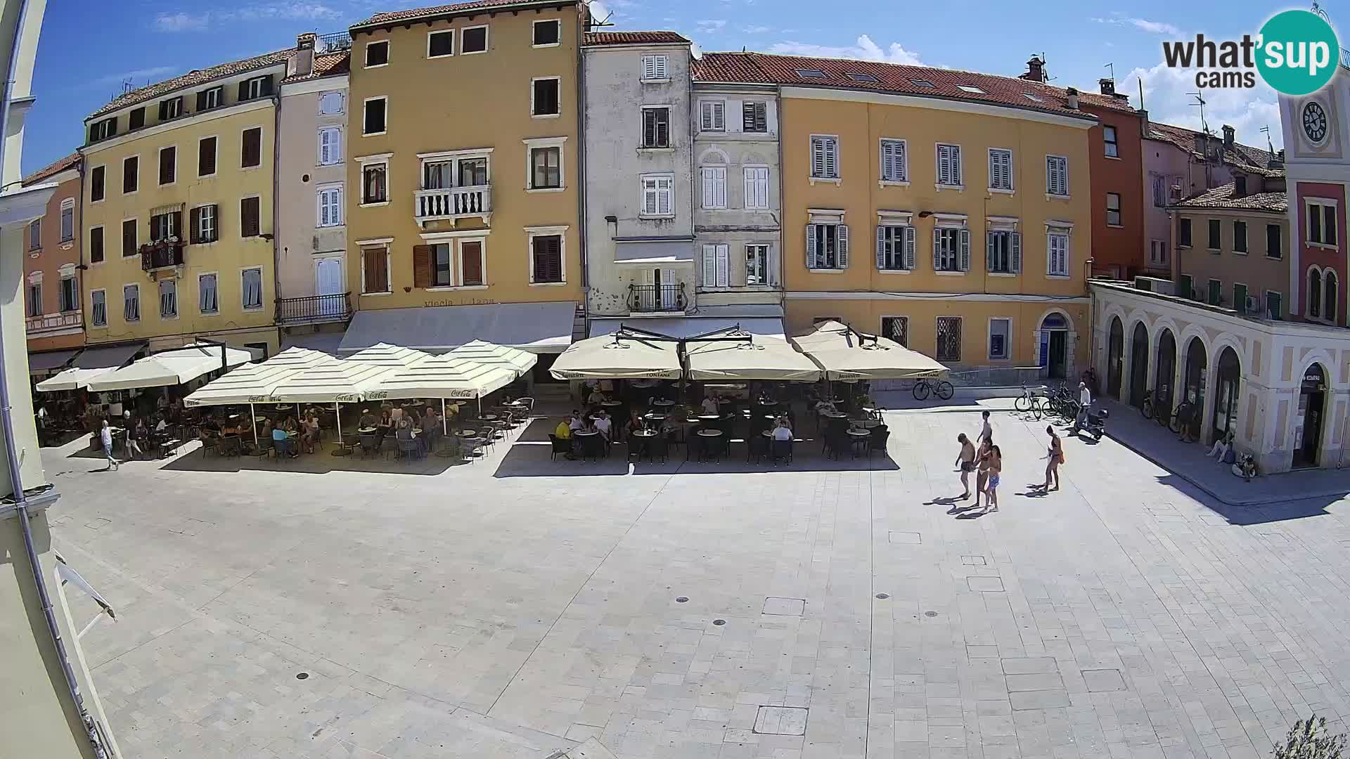 Webcam Rovinj Zentrum – Hauptplatz in Echtzeit