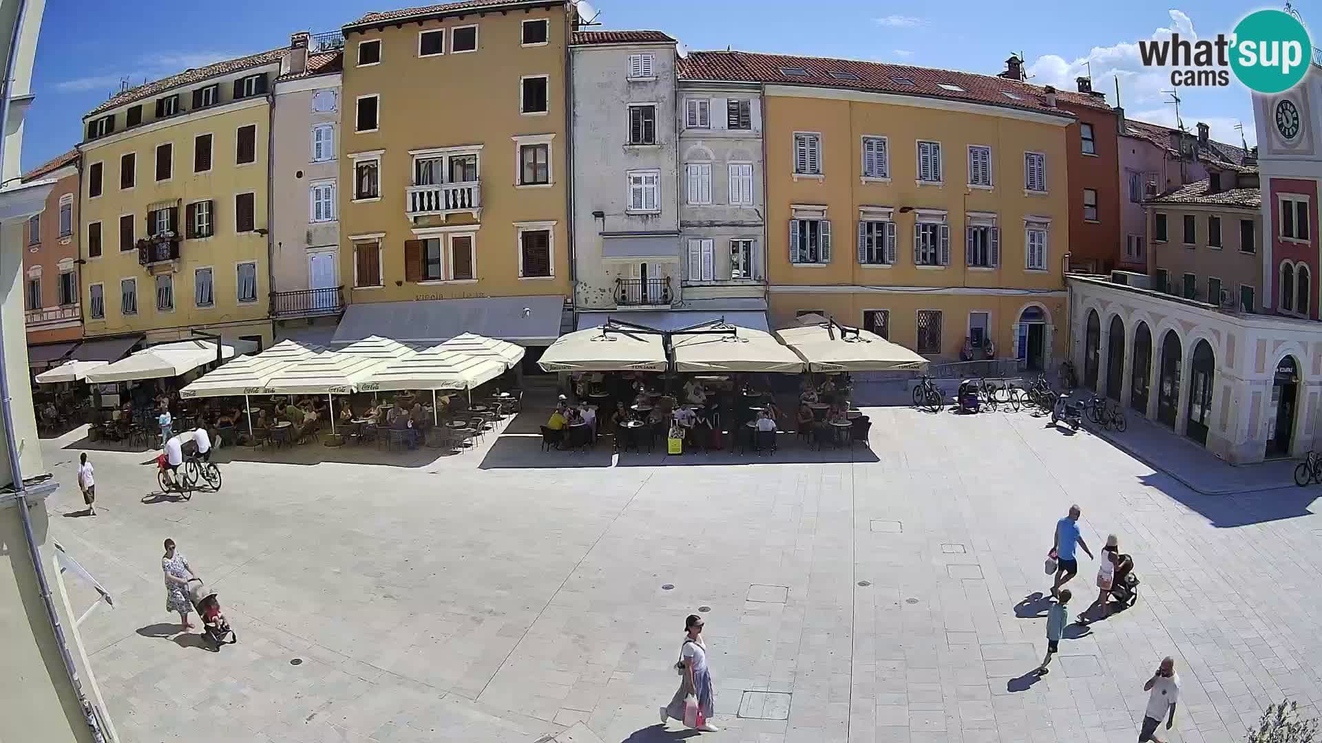 Webcam Rovinj Zentrum – Hauptplatz in Echtzeit