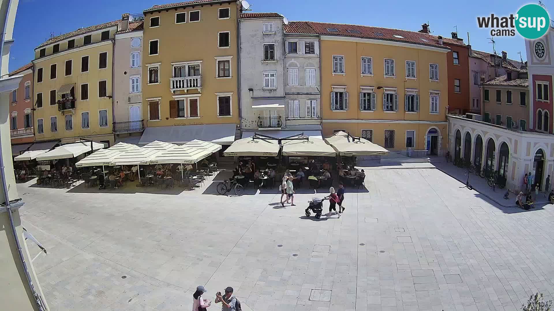 Webcam Rovinj Zentrum – Hauptplatz in Echtzeit
