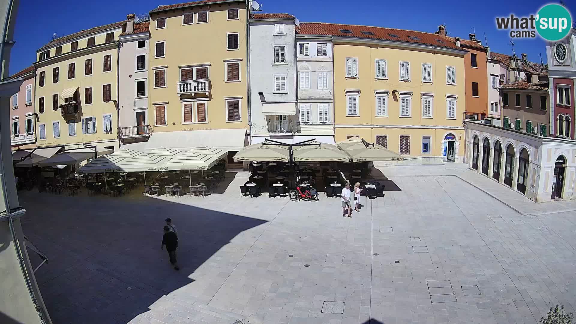 Webcam Rovinj Zentrum – Hauptplatz in Echtzeit