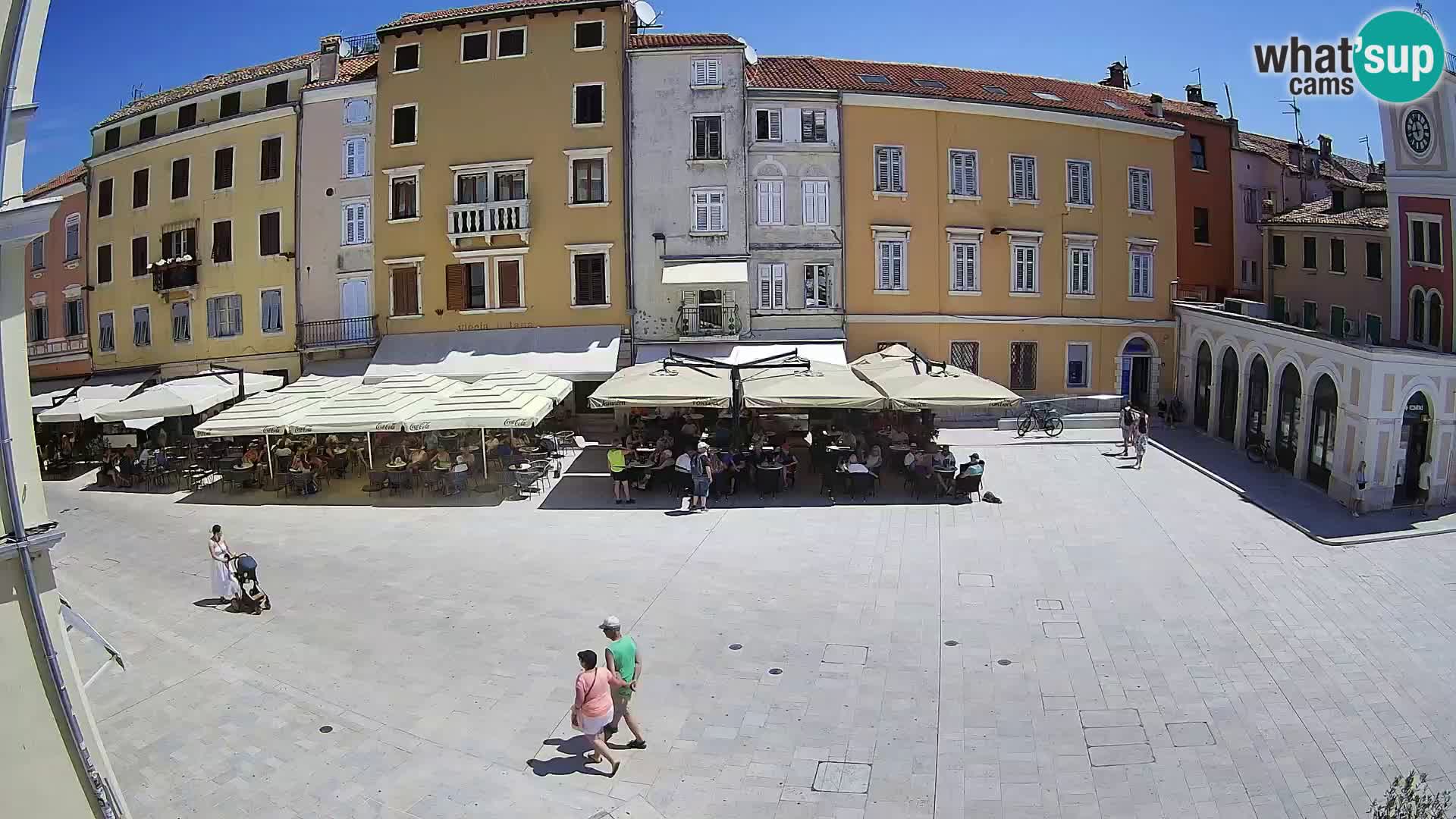Webcam Rovinj Zentrum – Hauptplatz in Echtzeit