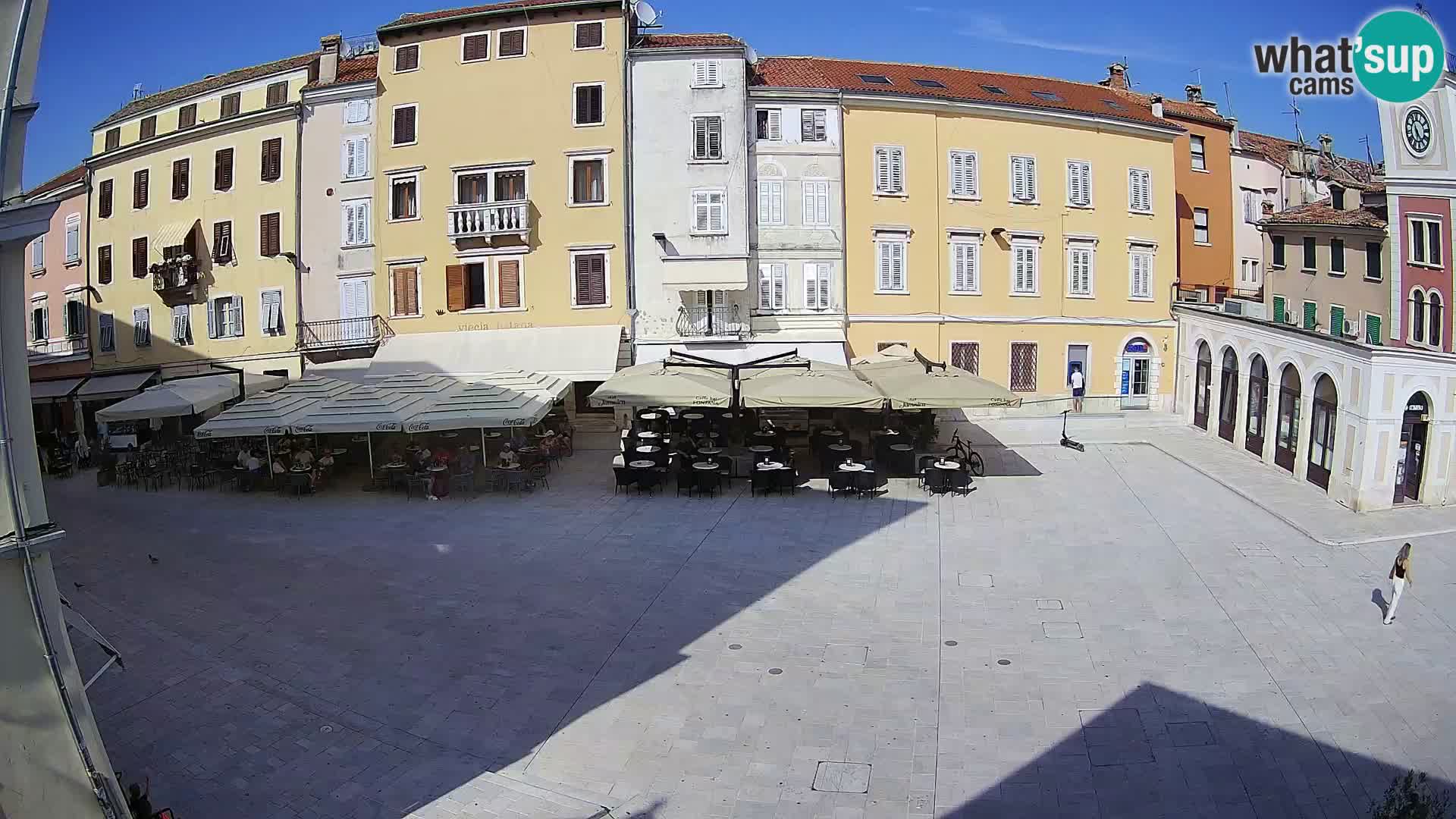Webcam Rovinj Zentrum – Hauptplatz in Echtzeit