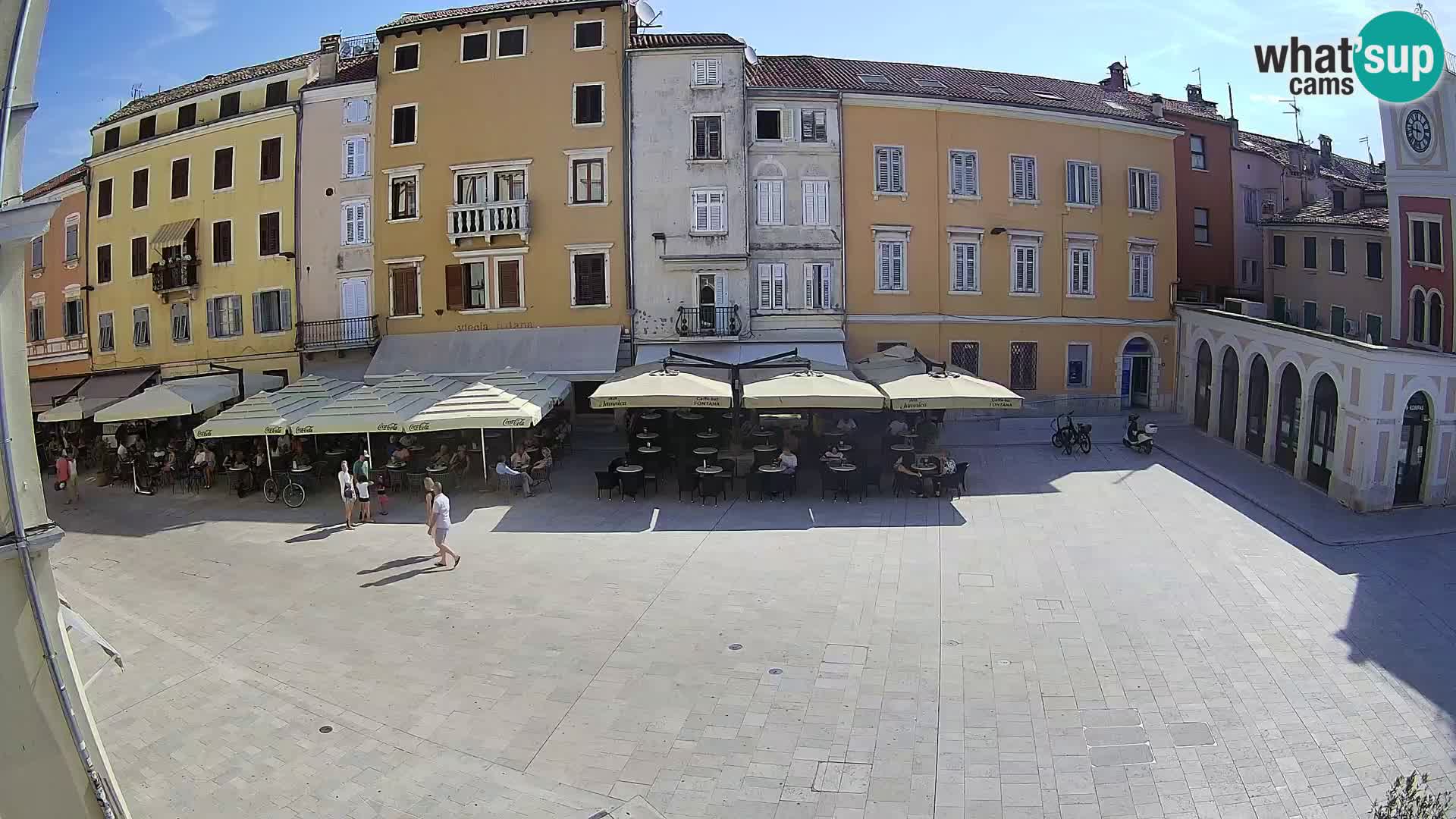 Webcam Rovinj Zentrum – Hauptplatz in Echtzeit