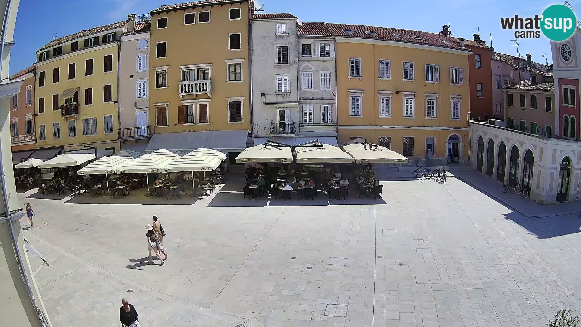 Webcam Rovinj Zentrum – Hauptplatz in Echtzeit