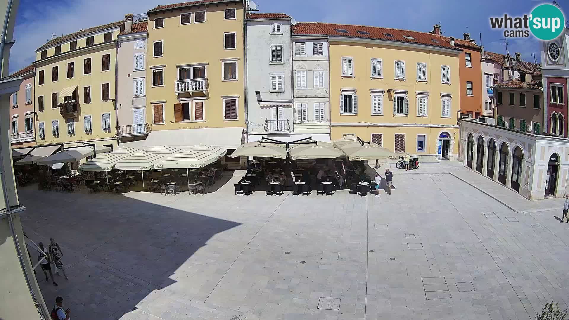 Webcam Rovinj Zentrum – Hauptplatz in Echtzeit