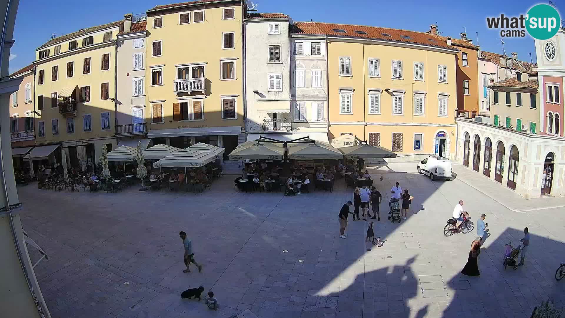 Webcam Rovinj Zentrum – Hauptplatz in Echtzeit