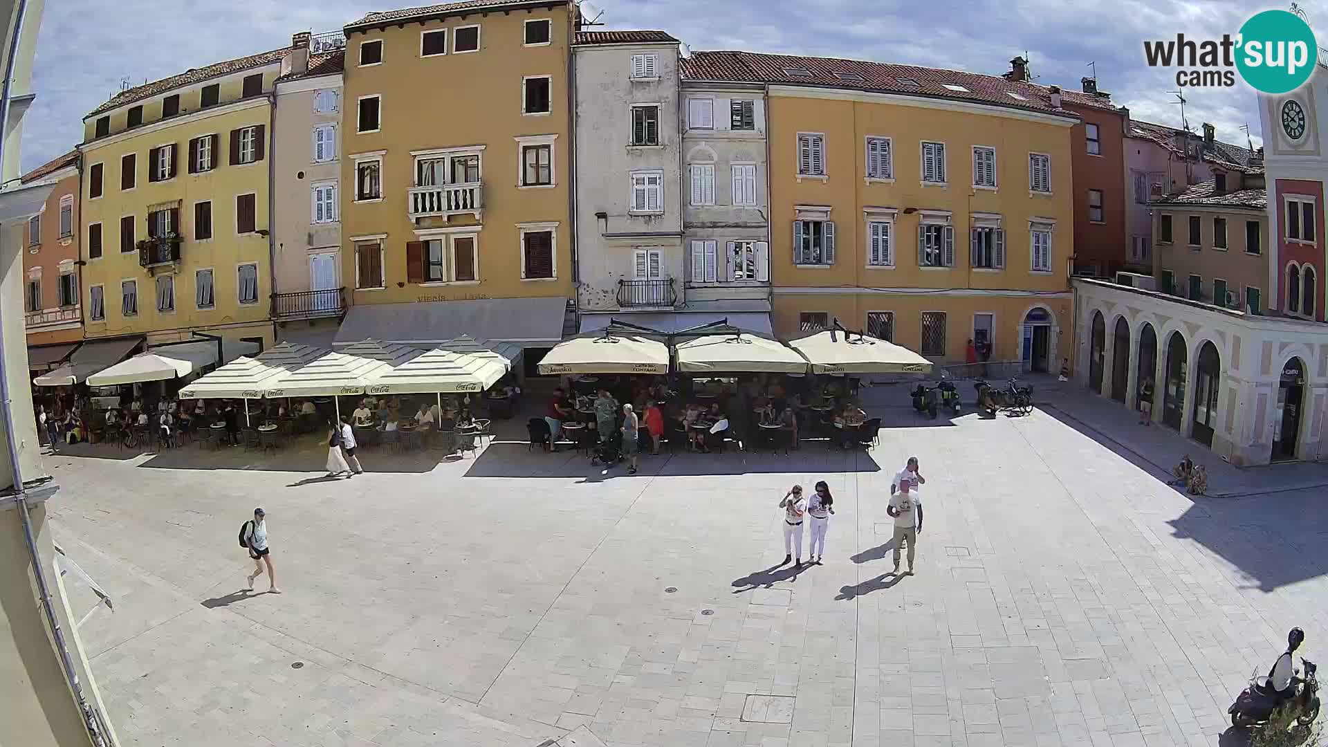 Webcam Rovinj Zentrum – Hauptplatz in Echtzeit