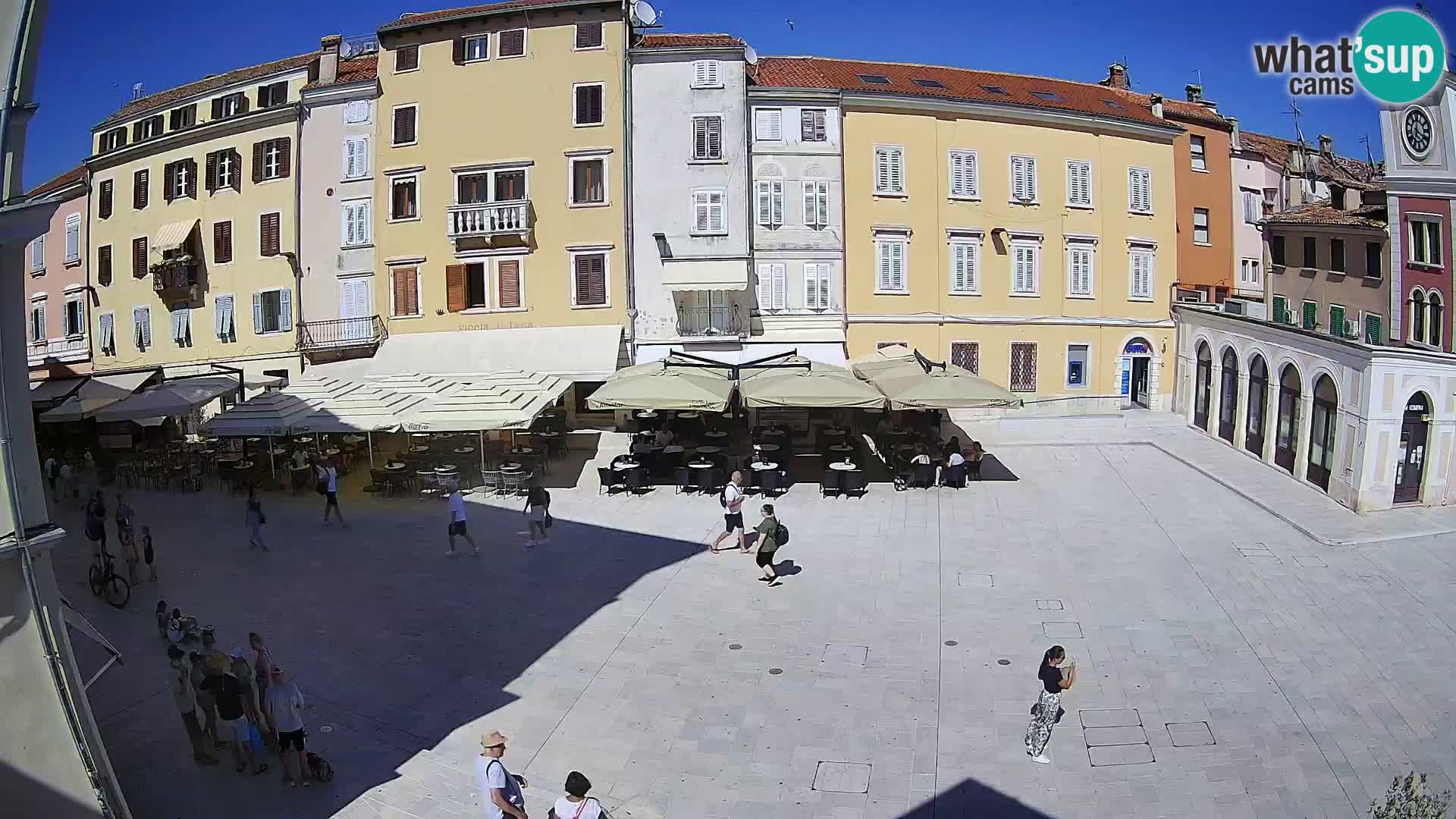 Webcam Rovinj Zentrum – Hauptplatz in Echtzeit