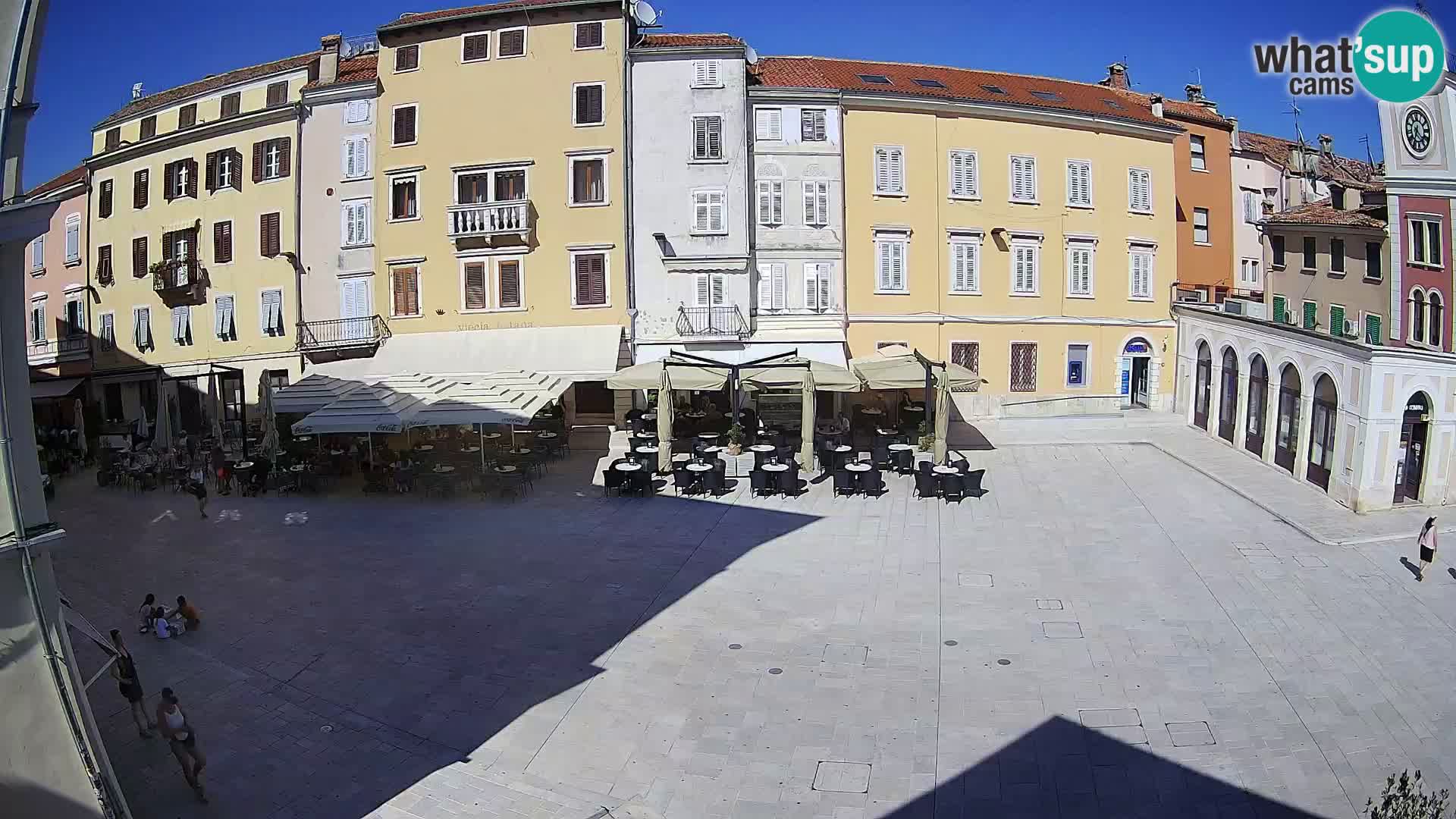 Webcam Rovinj Zentrum – Hauptplatz in Echtzeit