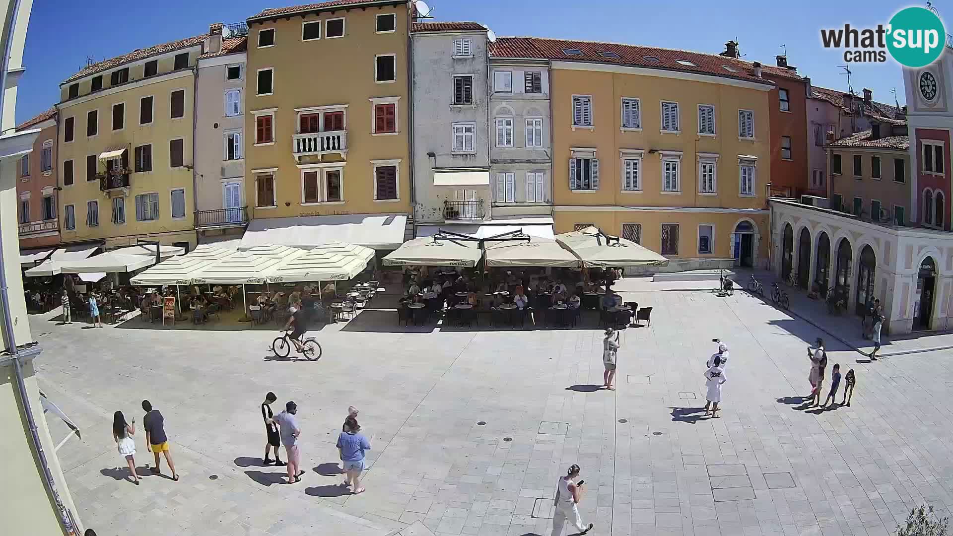 Webcam Rovinj Zentrum – Hauptplatz in Echtzeit