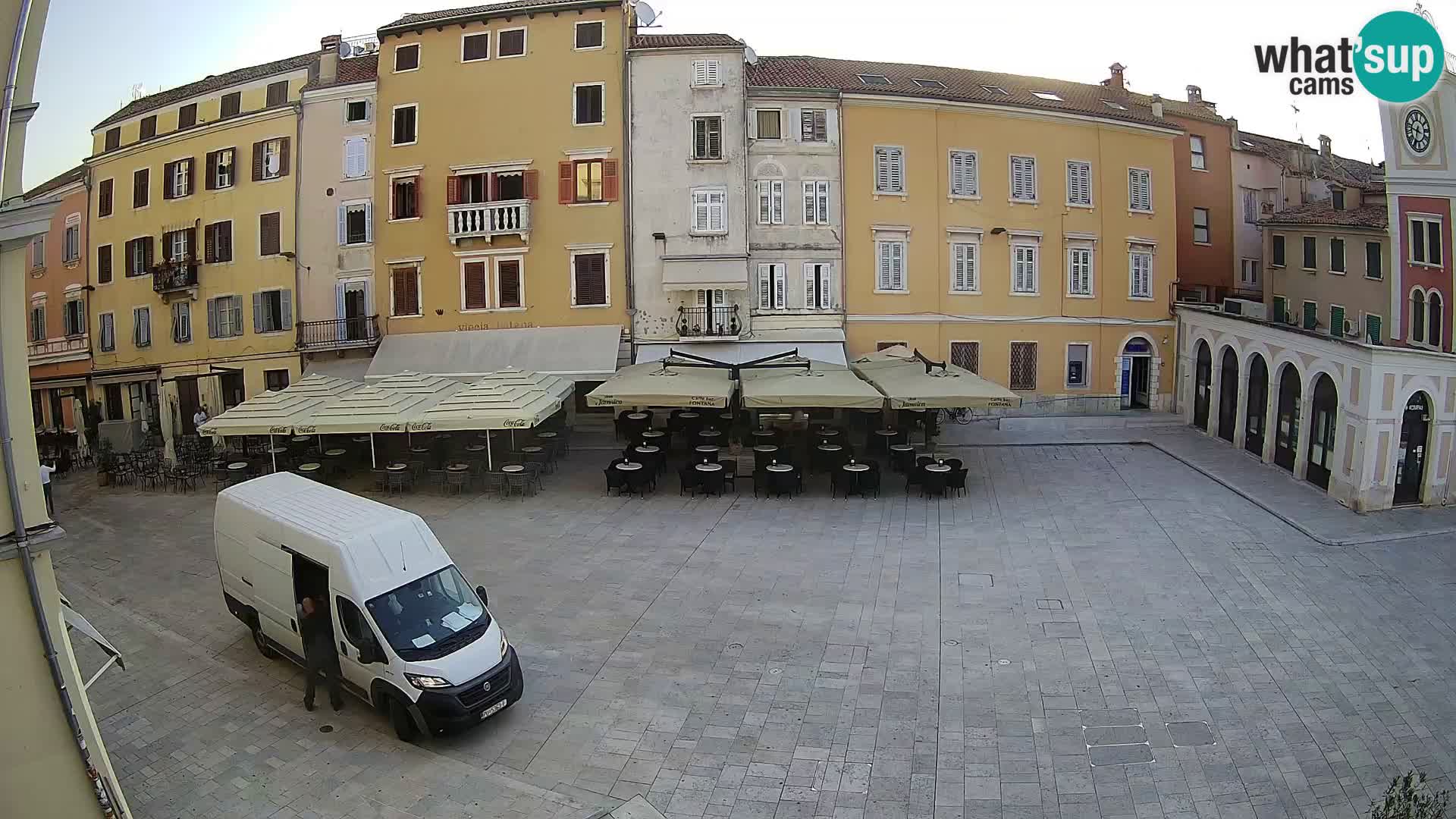 Webcam Rovinj Zentrum – Hauptplatz in Echtzeit
