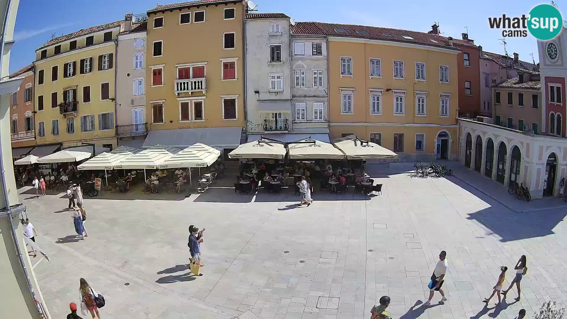 Webcam Rovinj Zentrum – Hauptplatz in Echtzeit
