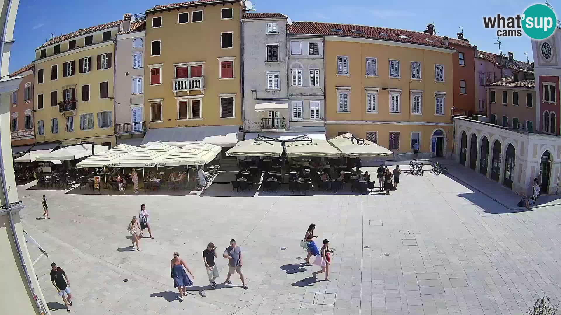 Webcam Rovinj Zentrum – Hauptplatz in Echtzeit