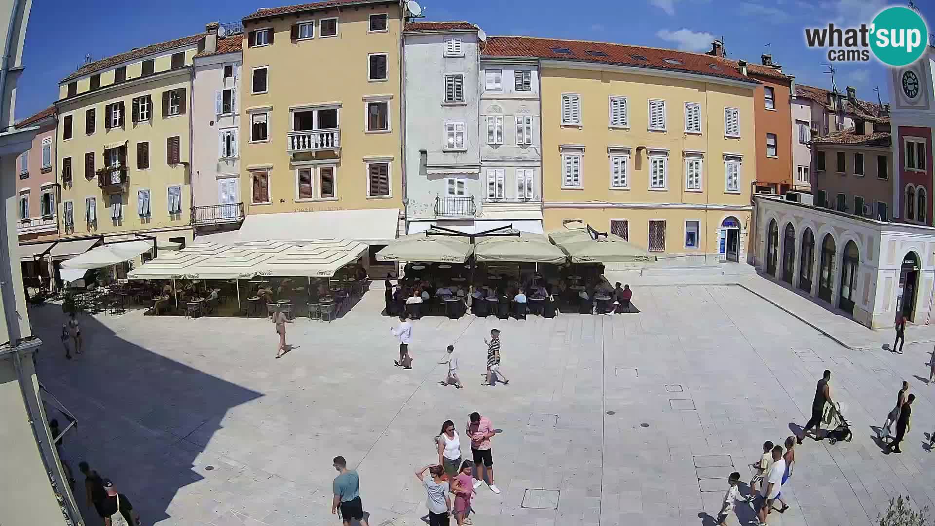 Webcam Rovinj Zentrum – Hauptplatz in Echtzeit