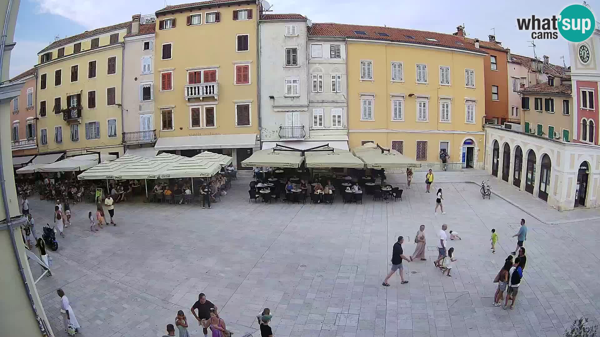 Webcam Rovinj Zentrum – Hauptplatz in Echtzeit