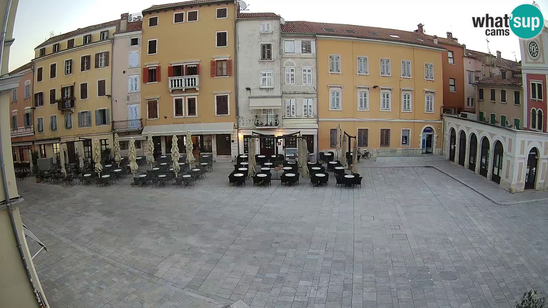Webcam Rovinj Zentrum – Hauptplatz in Echtzeit