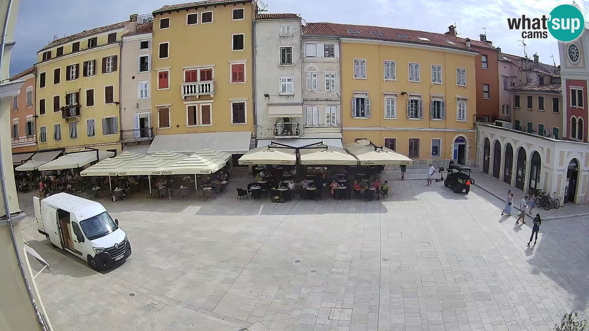Webcam Rovinj Zentrum – Hauptplatz in Echtzeit