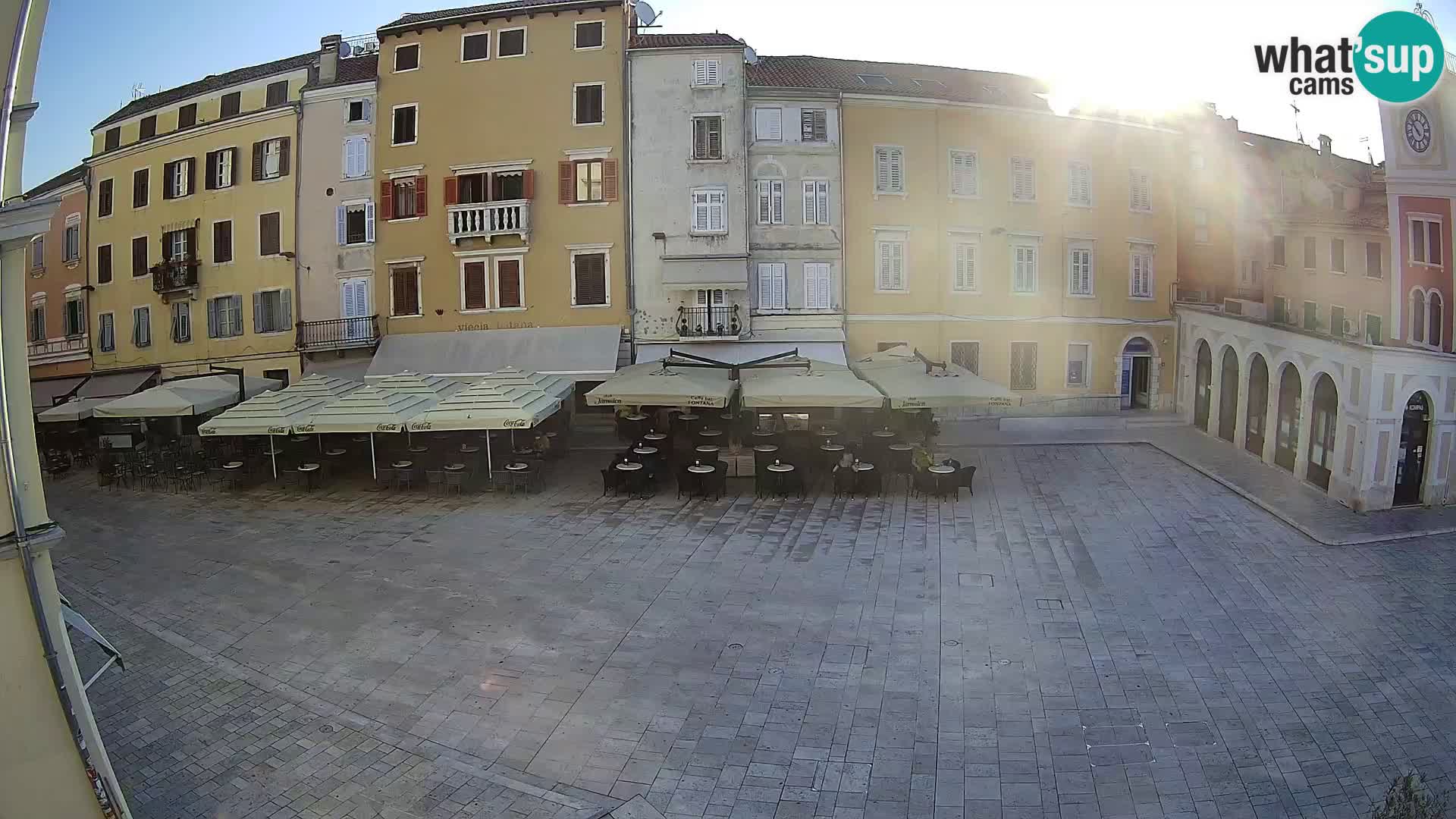 Webcam Rovinj Zentrum – Hauptplatz in Echtzeit