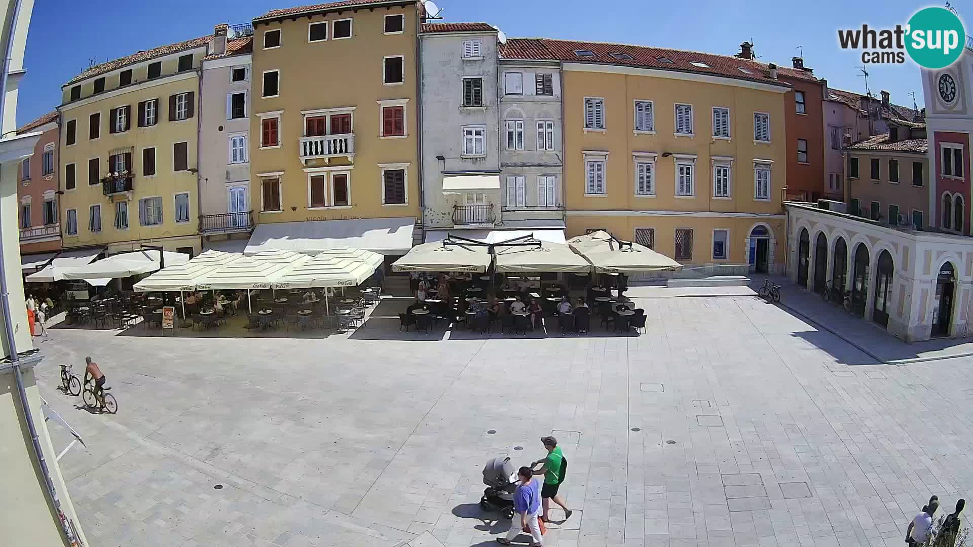 Webcam Rovinj Zentrum – Hauptplatz in Echtzeit