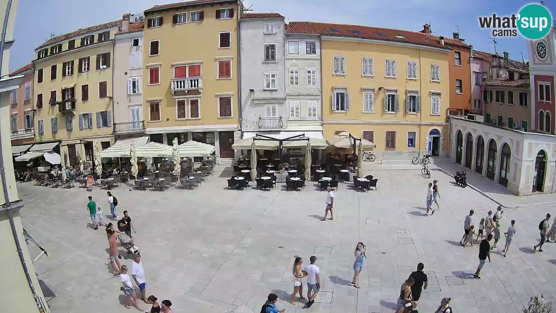 Webcam Rovinj Zentrum – Hauptplatz in Echtzeit