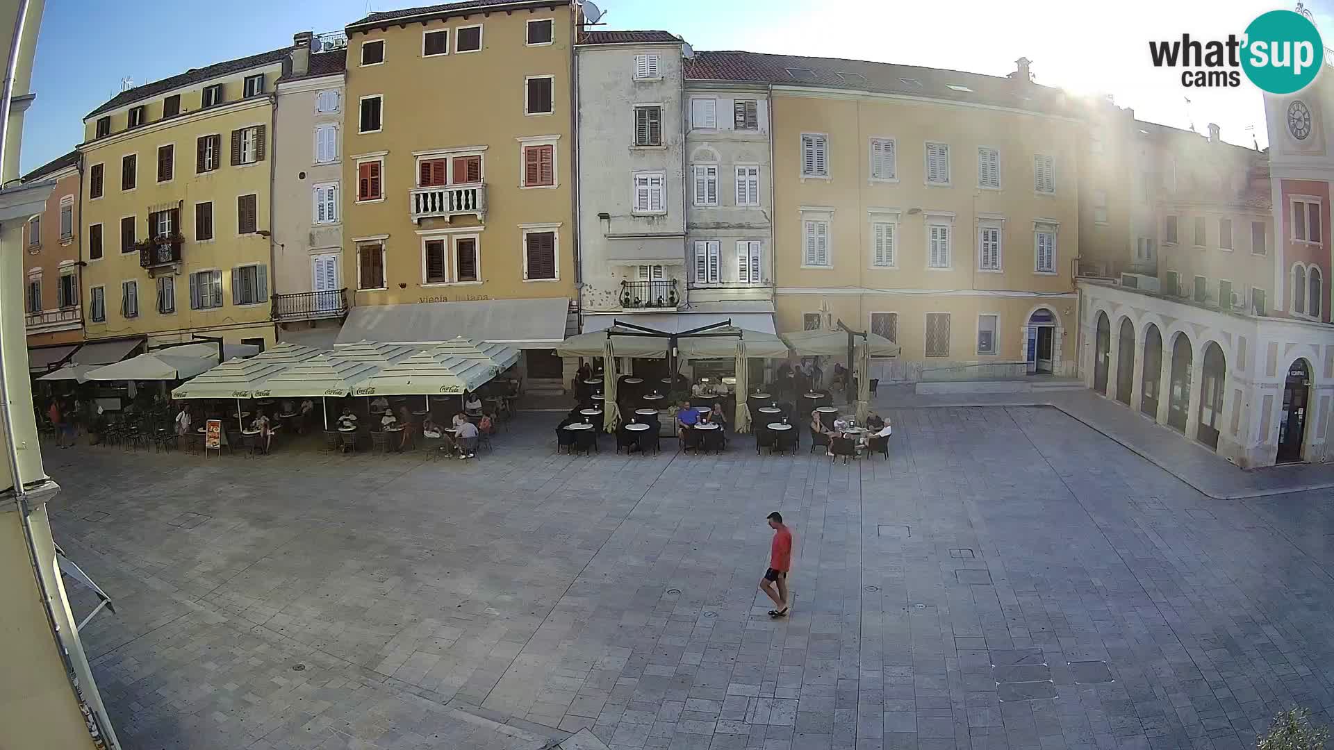 Webcam Rovinj Zentrum – Hauptplatz in Echtzeit