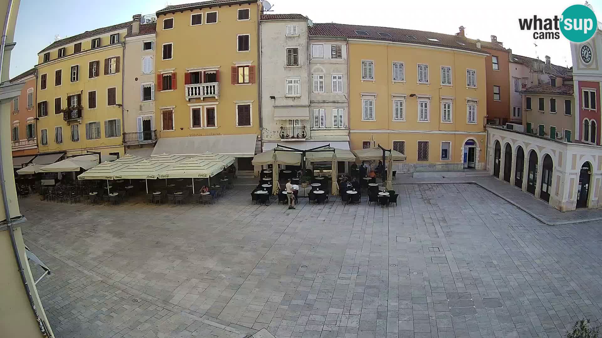 Webcam Rovinj Zentrum – Hauptplatz in Echtzeit