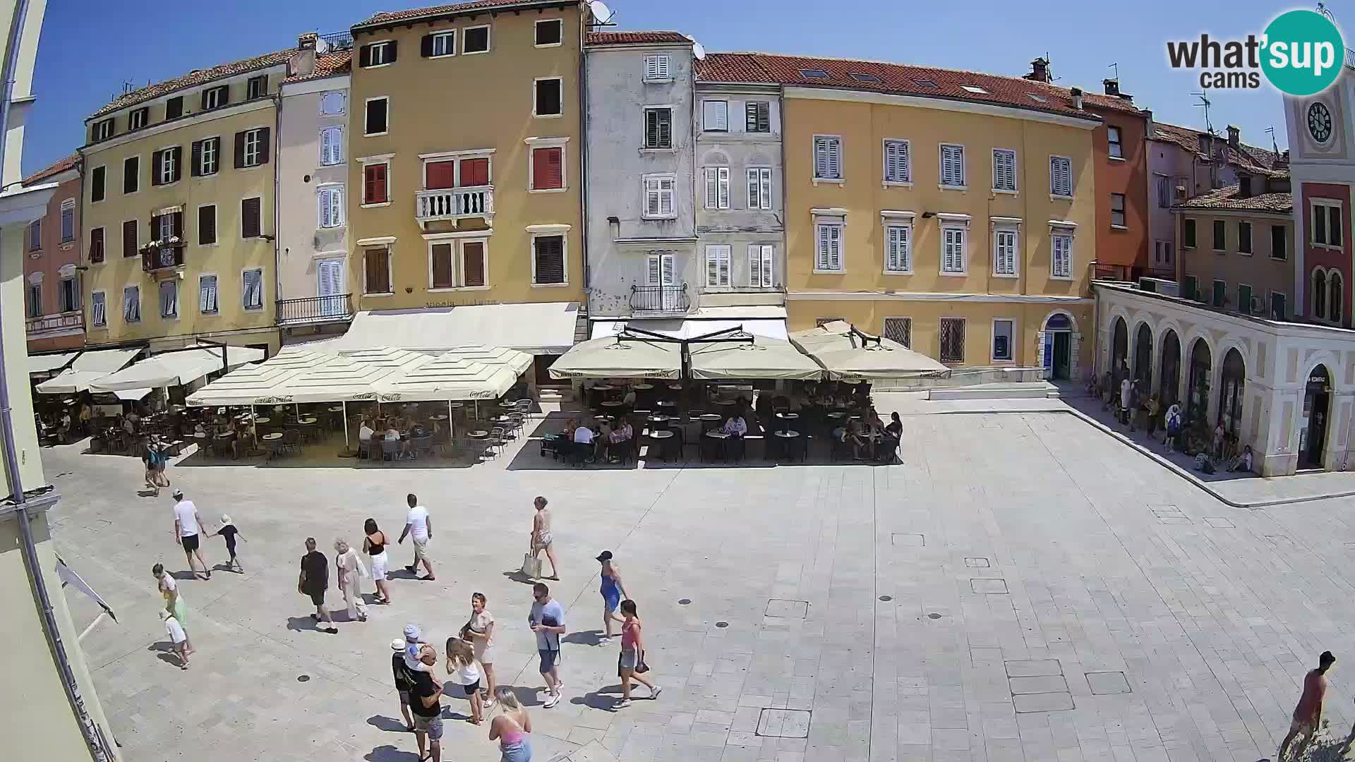 Webcam Rovinj Zentrum – Hauptplatz in Echtzeit