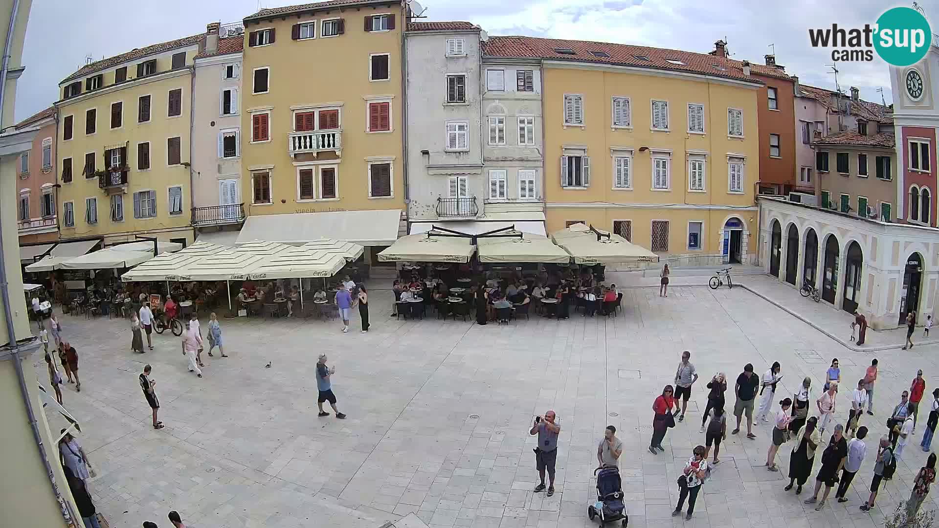 Webcam Rovinj Zentrum – Hauptplatz in Echtzeit