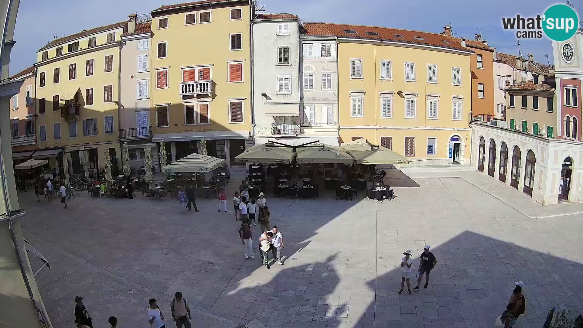 Webcam Rovinj Zentrum – Hauptplatz in Echtzeit