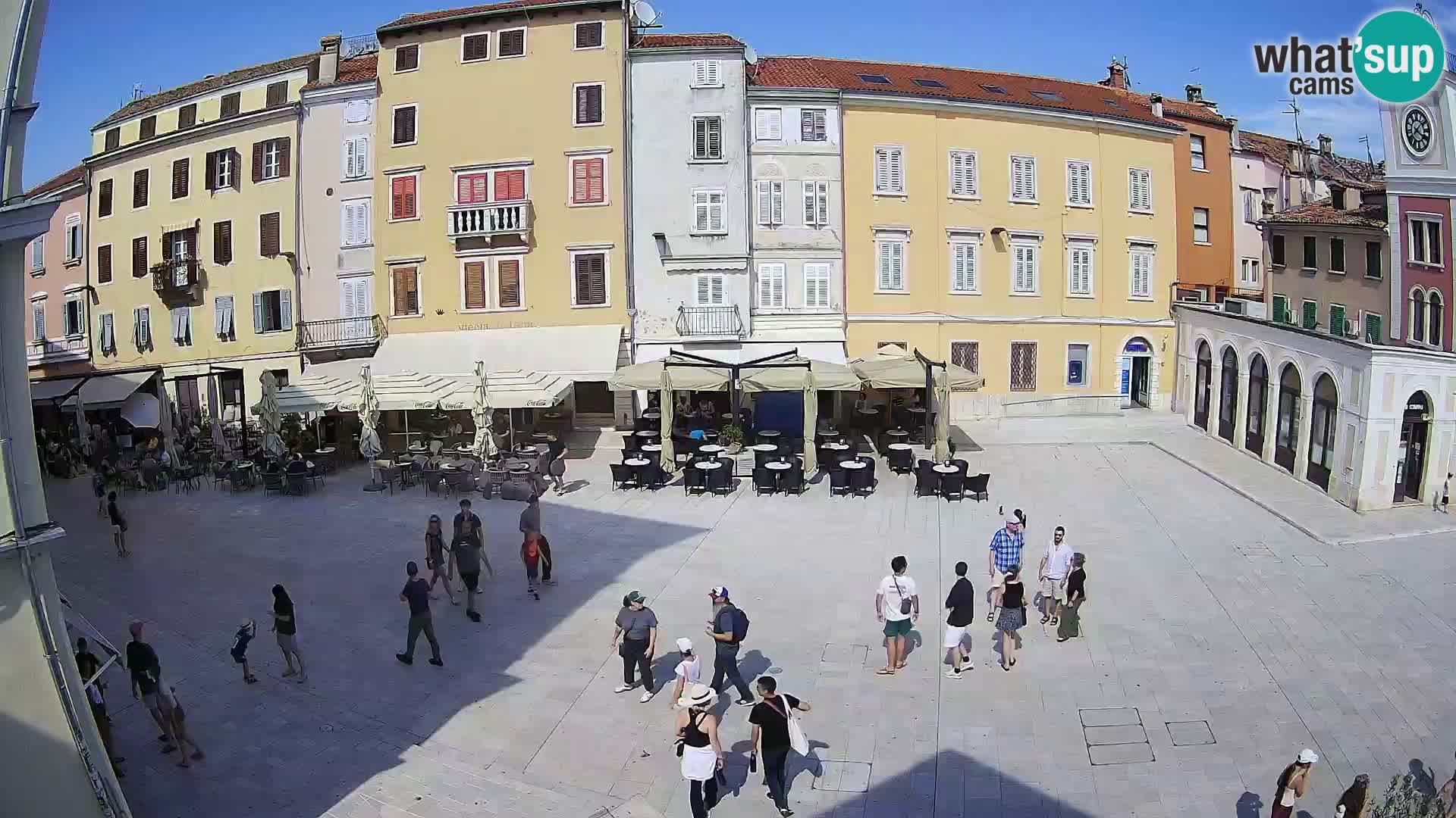 Webcam Rovinj Zentrum – Hauptplatz in Echtzeit