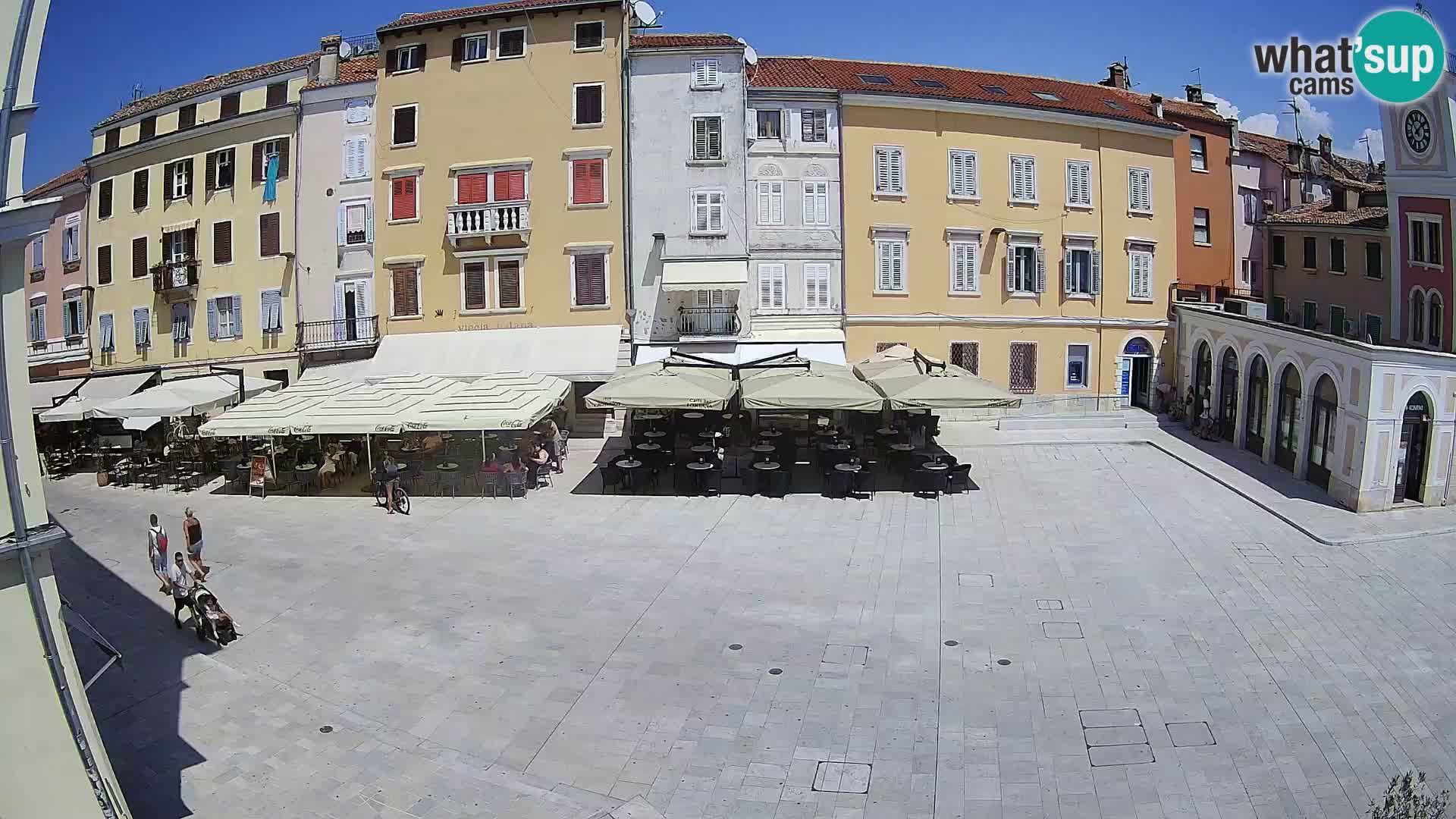 Webcam Rovinj Zentrum – Hauptplatz in Echtzeit