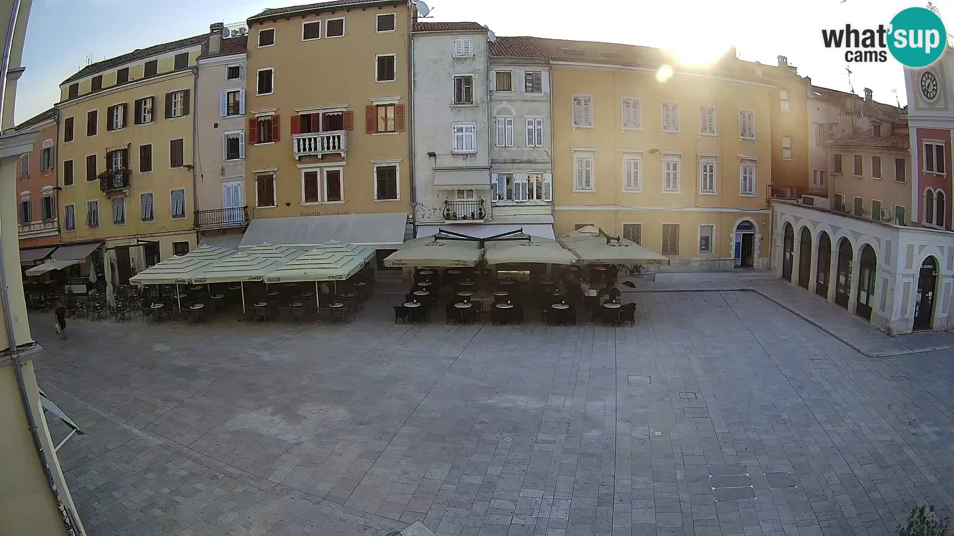 Webcam Rovinj Zentrum – Hauptplatz in Echtzeit