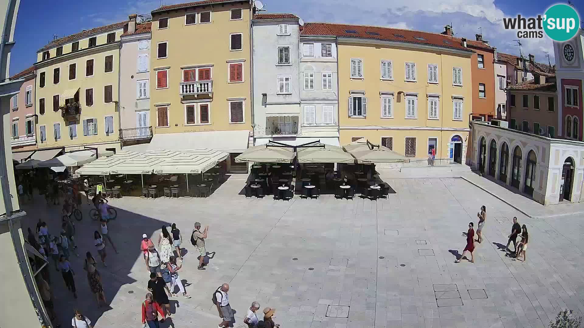 Webcam Rovinj Zentrum – Hauptplatz in Echtzeit