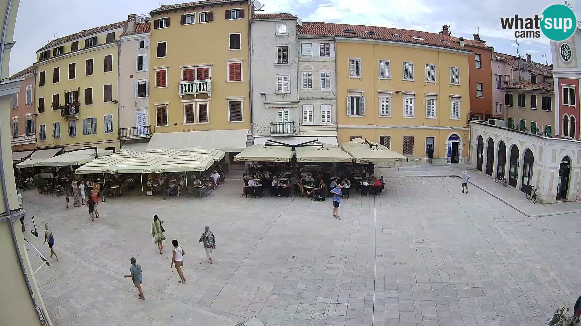 Webcam Rovinj Zentrum – Hauptplatz in Echtzeit