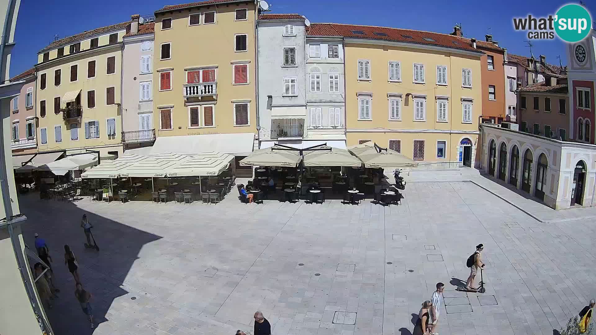 Webcam Rovinj Zentrum – Hauptplatz in Echtzeit