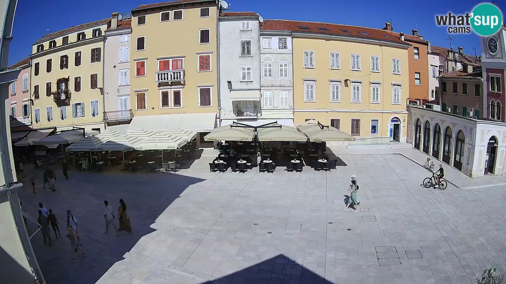 Webcam Rovinj Zentrum – Hauptplatz in Echtzeit