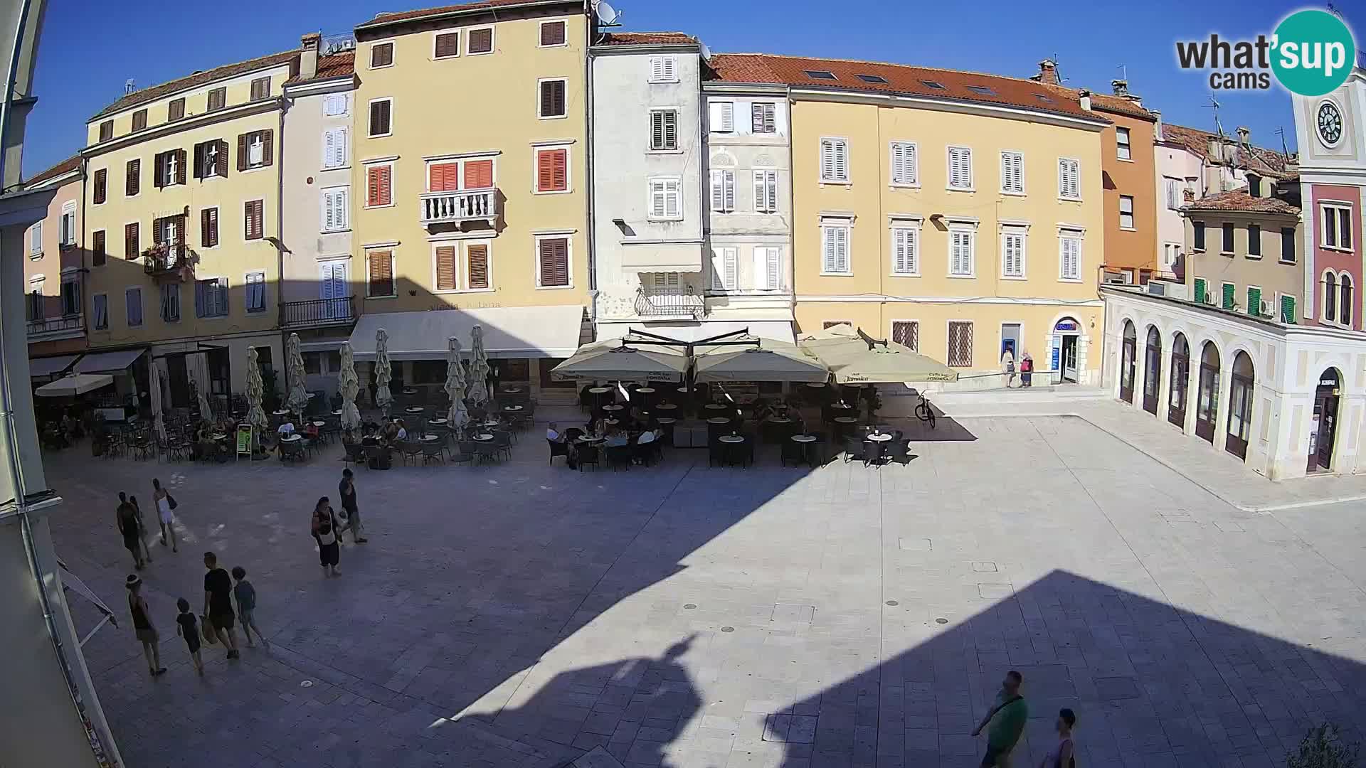 Webcam Rovinj Zentrum – Hauptplatz in Echtzeit