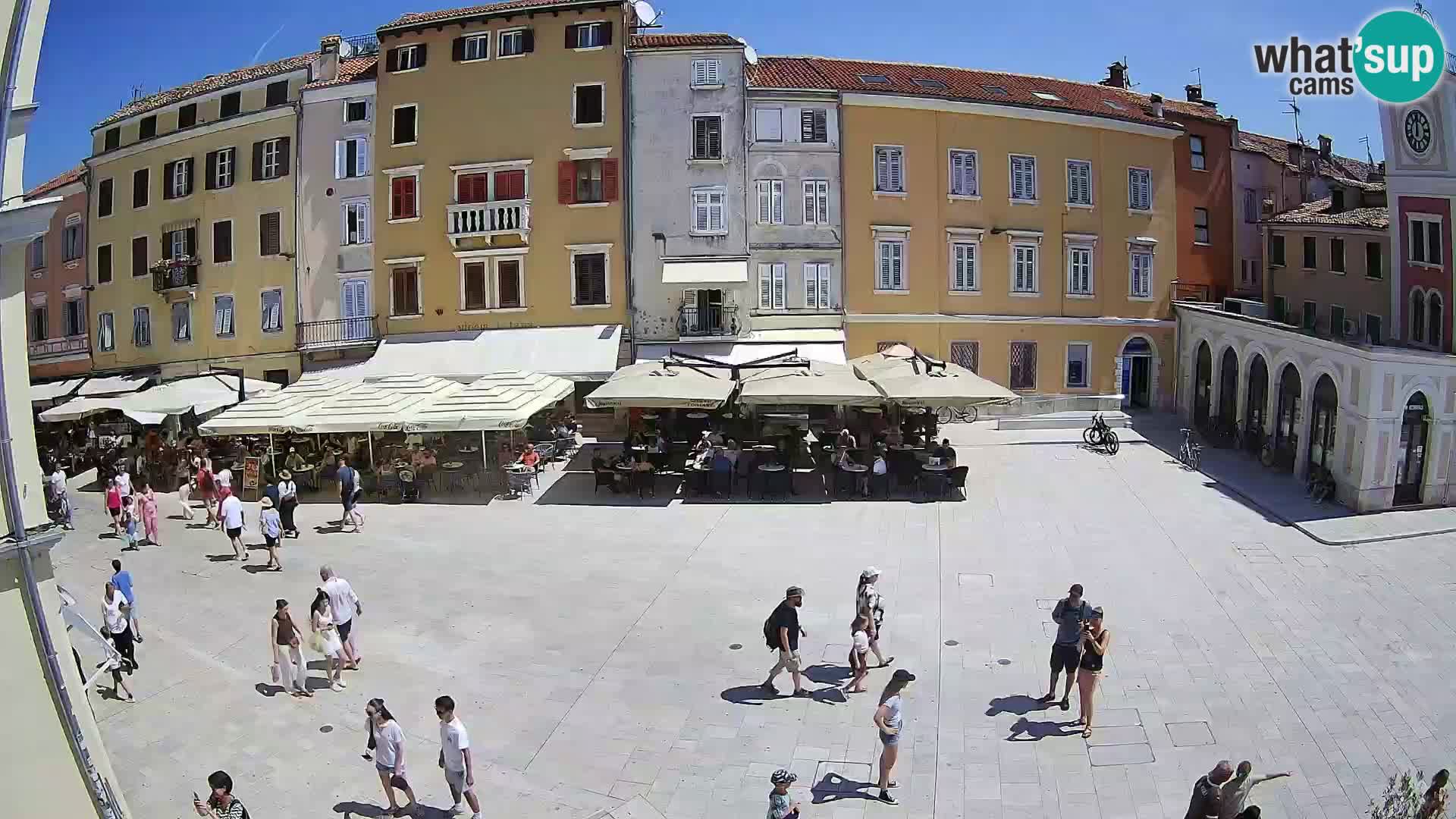 Webcam Rovinj Zentrum – Hauptplatz in Echtzeit