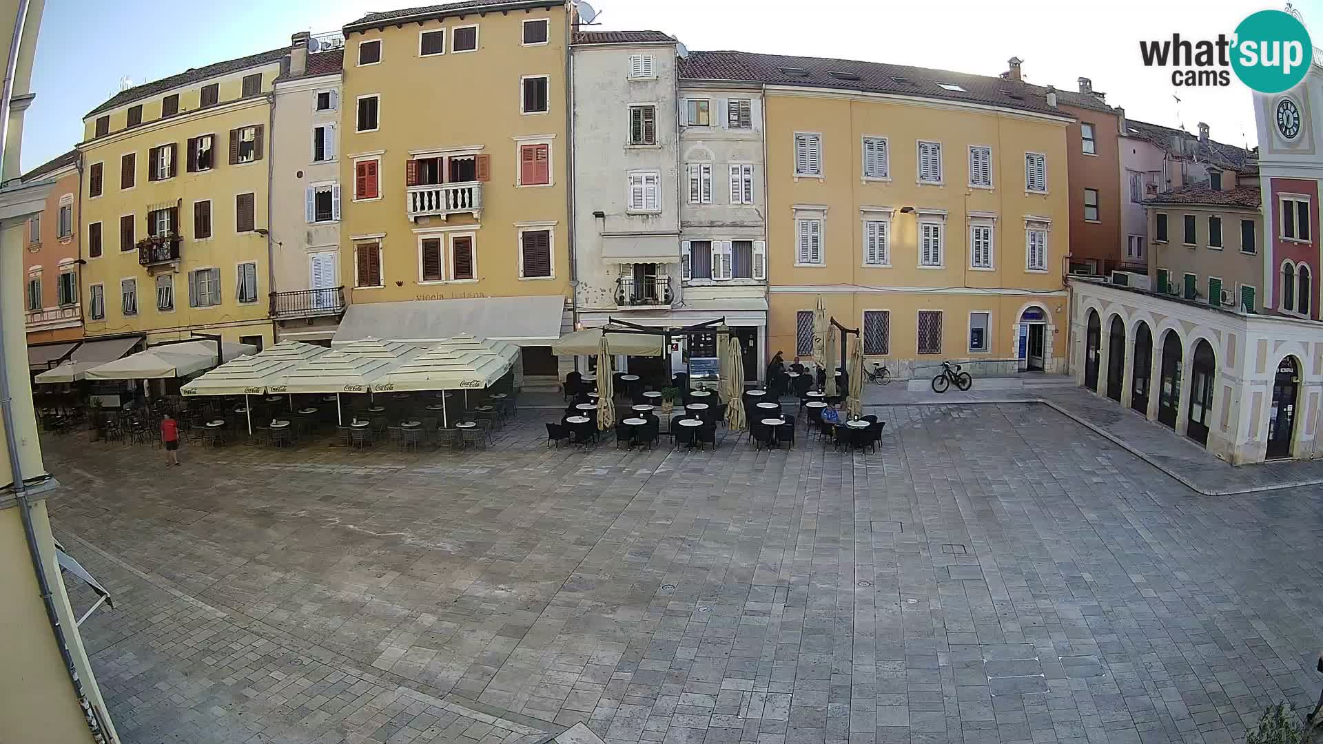 Webcam Rovinj Zentrum – Hauptplatz in Echtzeit