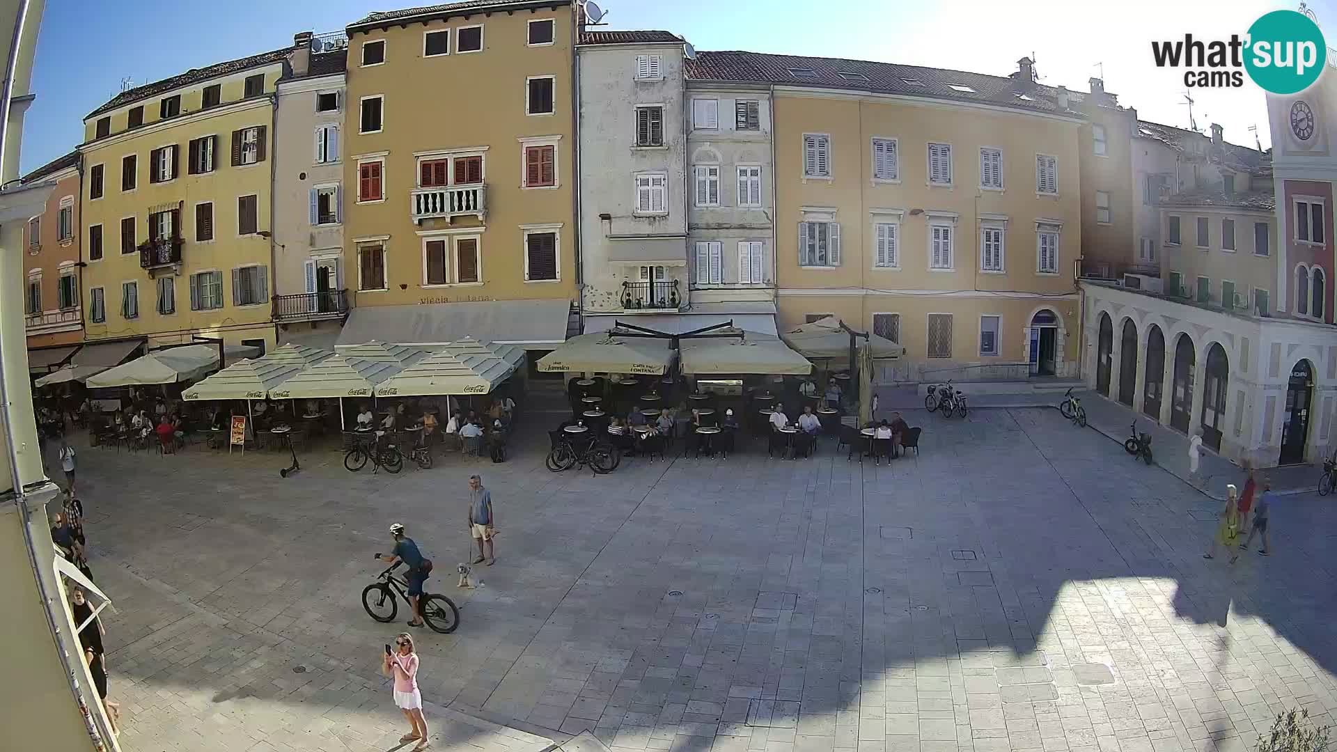 Webcam Rovinj Zentrum – Hauptplatz in Echtzeit