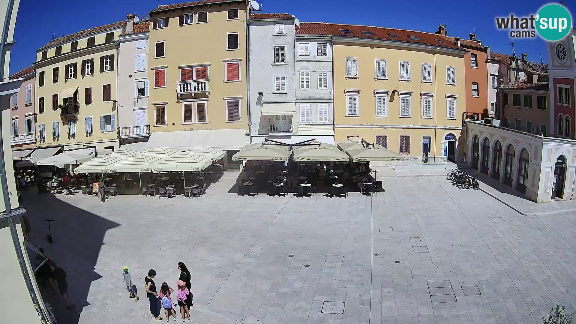 Webcam Rovinj Zentrum – Hauptplatz in Echtzeit
