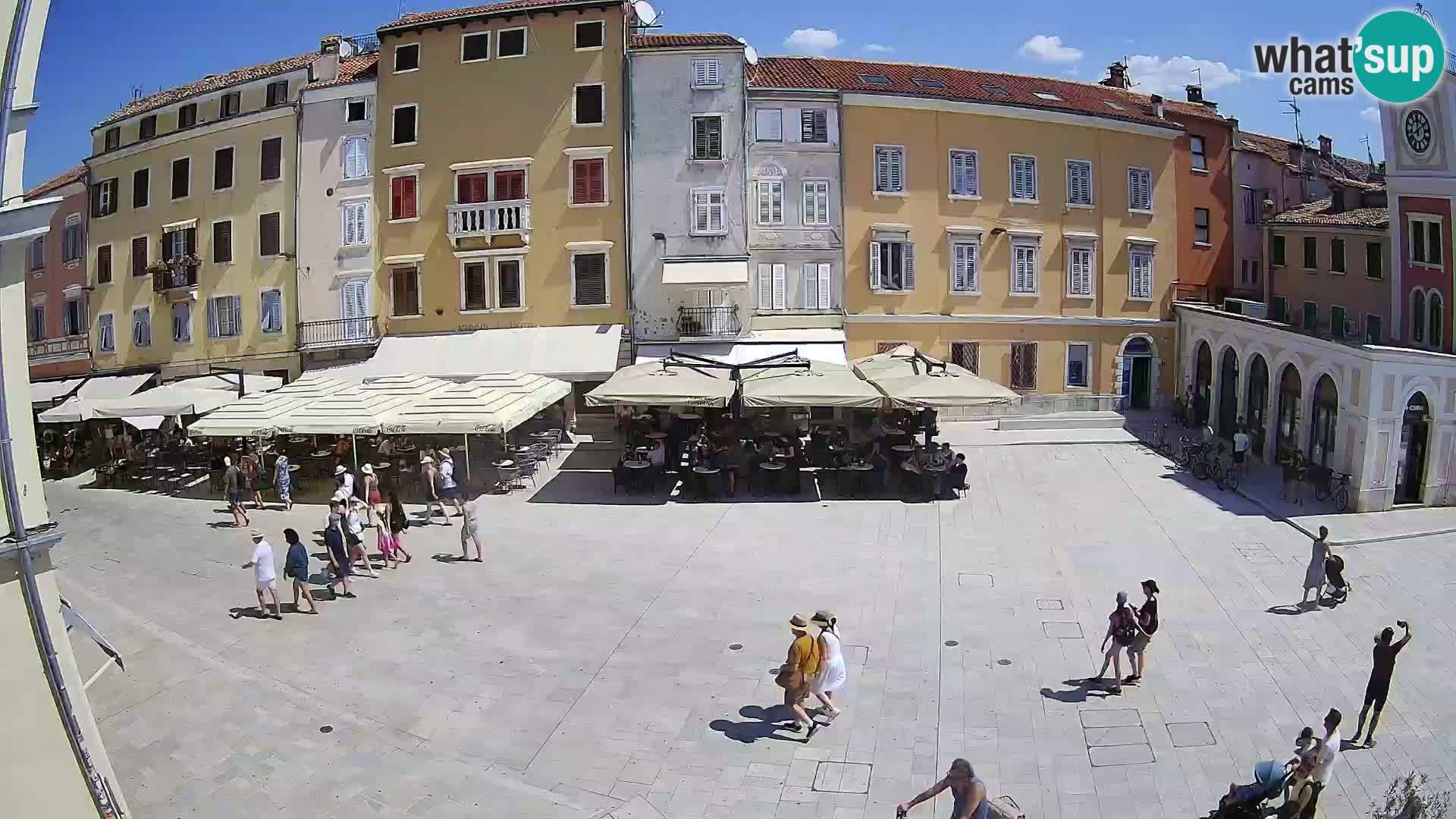 Webcam Rovinj Zentrum – Hauptplatz in Echtzeit