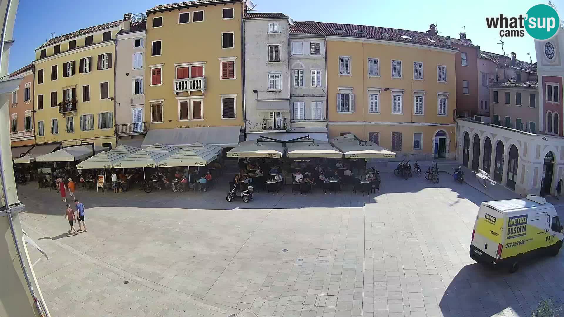 Webcam Rovinj Zentrum – Hauptplatz in Echtzeit